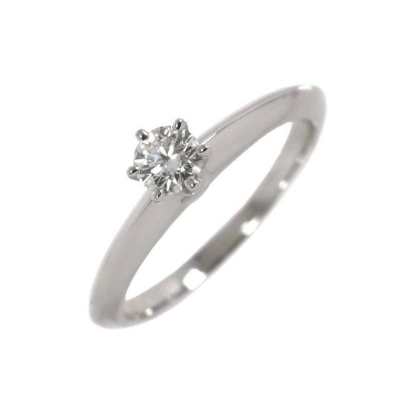 TIFFANY & CO. Platinum Diamond Engagement Ring - Picture 1 of 10